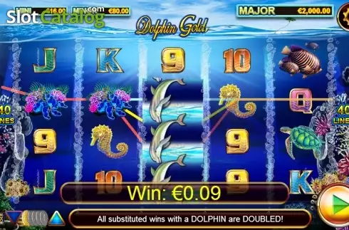 Скрин5. Dolphin Gold with Stellar Jackpots слот