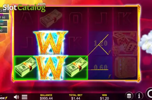 Скрин3. Thundering High-Dollar Roller слот