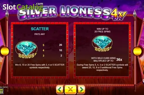 Скрин9. Silver Lioness 4x слот