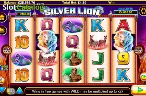 Скрин2. Stellar Jackpots with Silver Lion слот