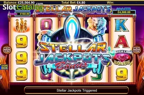 Скрин4. Stellar Jackpots with Silver Lion слот