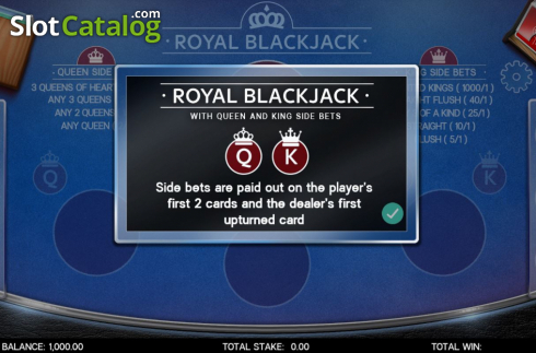 Скрин2. Royal Blackjack слот