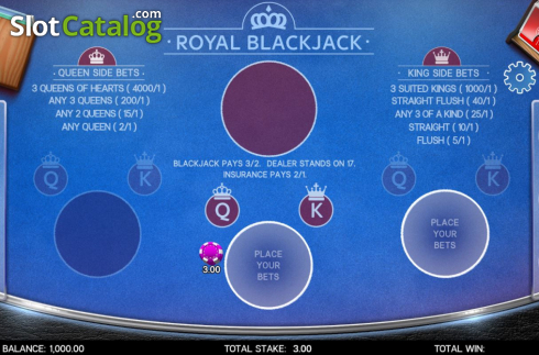 Скрин3. Royal Blackjack слот