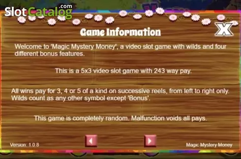 Скрин4. Magic Mystery Money слот
