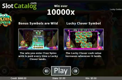 Скрин4. Lucky Golden Clover слот
