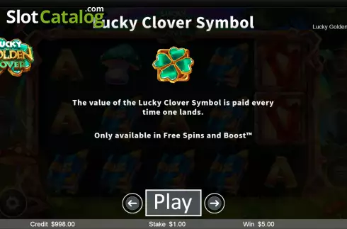 Скрин7. Lucky Golden Clover слот