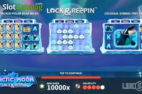 Скрин2. Arctic Moon - Lock and ReSpin слот