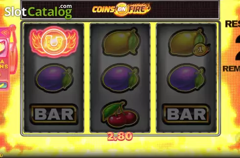 Скрин9. Coins on Fire слот
