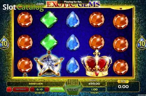 Скрин2. Exotic Gems слот