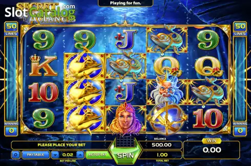 Скрин2. Secret of Atlantis слот