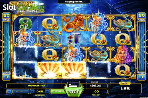 Скрин3. Secret of Atlantis слот