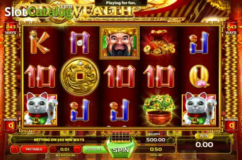 Скрин2. God of Wealth (Lucky Games) слот