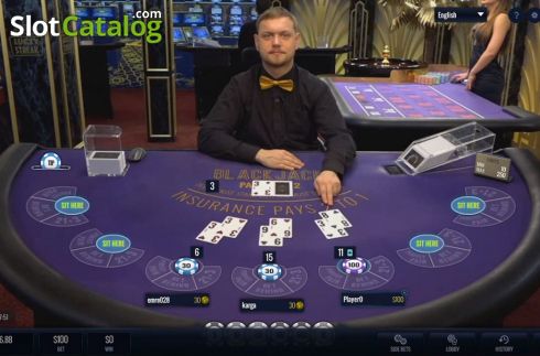 Скрин3. Blackjack (LuckyStreak) слот