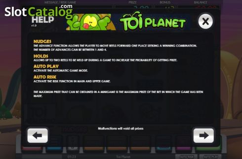 Скрин6. Toi Planet слот