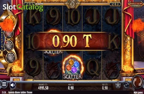 Скрин4. Daniela Blume Golden Throne слот