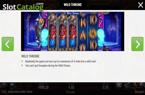 Скрин8. Daniela Blume Golden Throne слот