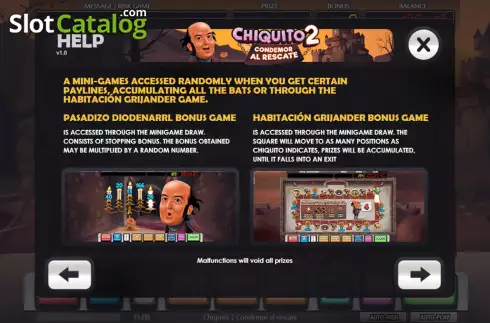 Скрин6. Chiquito 2 слот