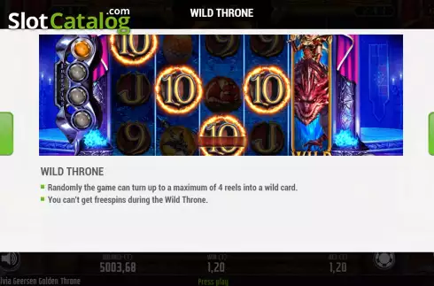 Скрин9. Sylvia Geersen Golden Throne слот
