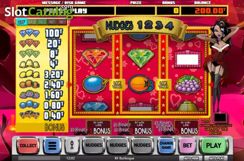 Скрин2. RF Burlesque (MGA Games) слот