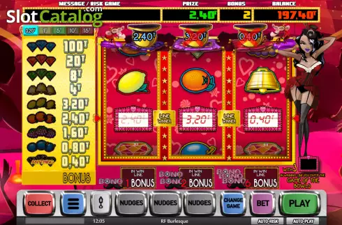 Скрин4. RF Burlesque (MGA Games) слот