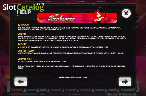 Скрин6. RF Burlesque (MGA Games) слот
