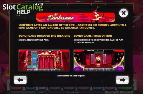 Скрин8. RF Burlesque (MGA Games) слот
