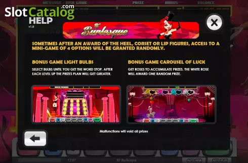 Скрин9. RF Burlesque (MGA Games) слот