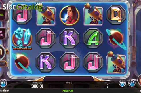 Скрин2. Gems Planet слот