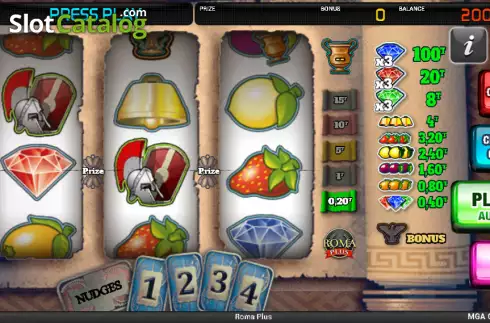 Скрин2. Roma Plus (MGA Games) слот