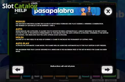 Скрин6. Pasapalabra слот