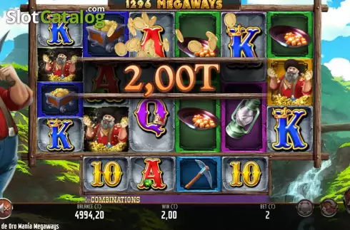 Скрин4. Mina de Oro Mania Megaways слот