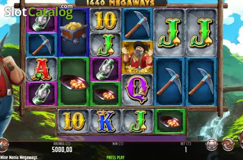 Скрин2. Gold Mine Mania Megaways слот