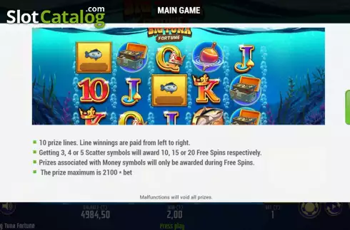 Скрин7. Big Tuna Fortune слот