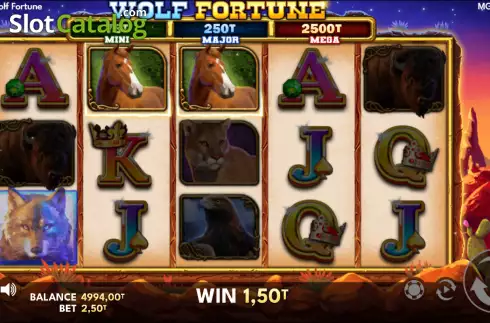 Скрин3. Wolf Fortune слот