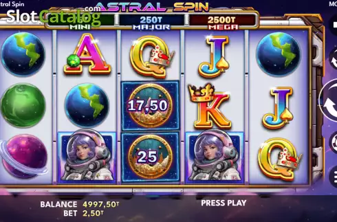 Скрин2. Astral Spin слот