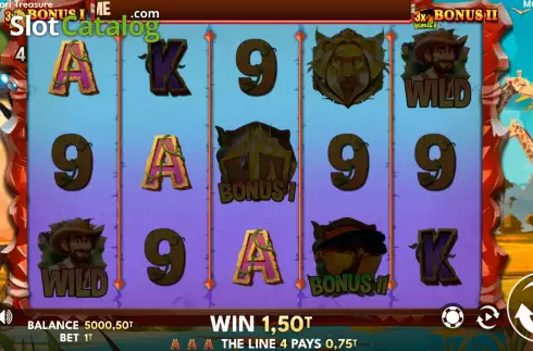 Скрин3. Safari Treasures слот