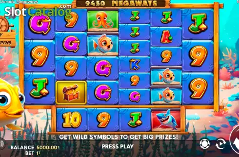 Скрин2. Mar Dorado Megaways слот