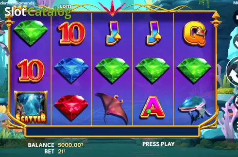 Скрин2. Undersea Diamonds слот