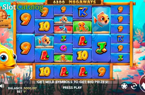 Скрин2. Golden Ocean Megaways слот