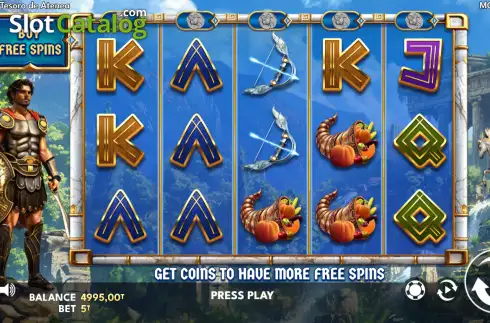 Скрин2. Athena's Treasure слот