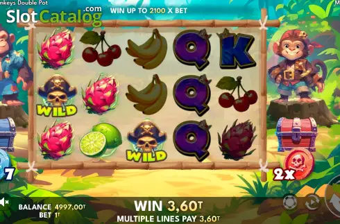 Скрин3. Monkeys Double Pot слот