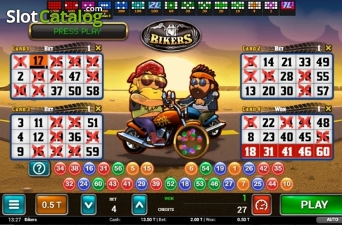 Скрин3. Bikers Bingo слот