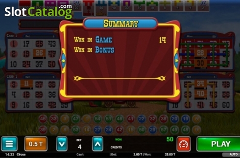 Скрин5. Circus Bingo слот