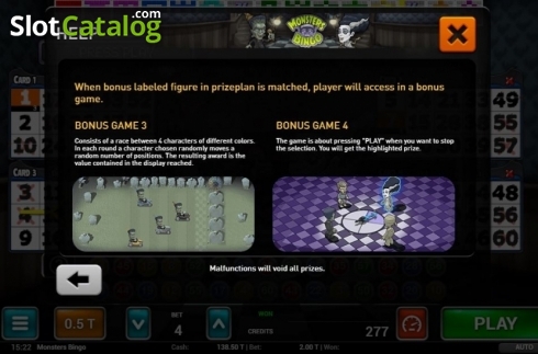 Скрин6. Monsters Bingo слот
