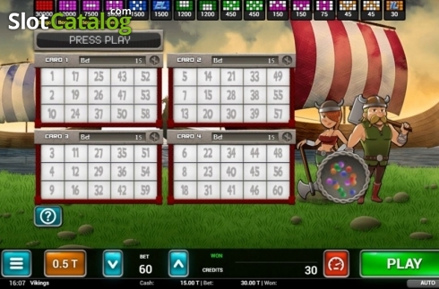 Скрин2. Vikings Bingo слот