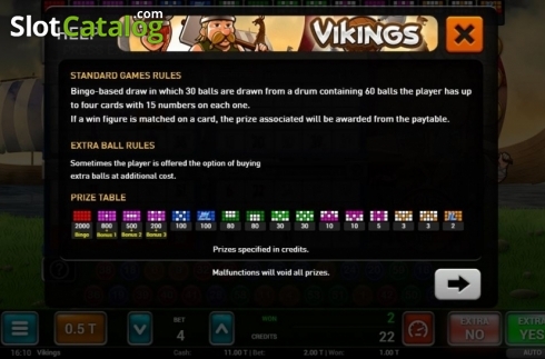 Скрин4. Vikings Bingo слот