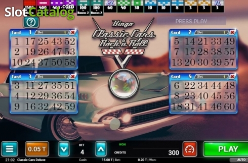 Скрин2. Classic Cars Bingo слот