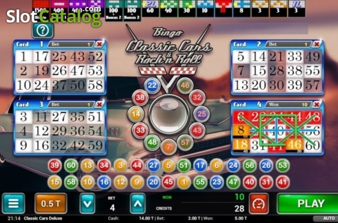 Скрин3. Classic Cars Bingo слот