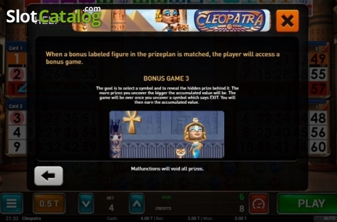 Скрин6. Cleopatra Bingo слот