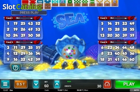 Скрин2. Sea Bingo слот
